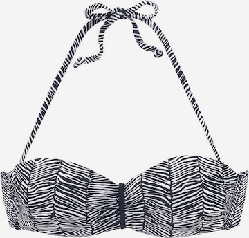 Bandeau Hauts de bikini 'Sugar' VENICE BEACH en noir : devant