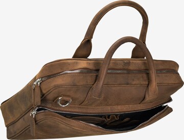 Plevier Document Bag in Brown