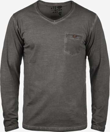 !Solid Shirt 'Terkel' in Grau: predná strana