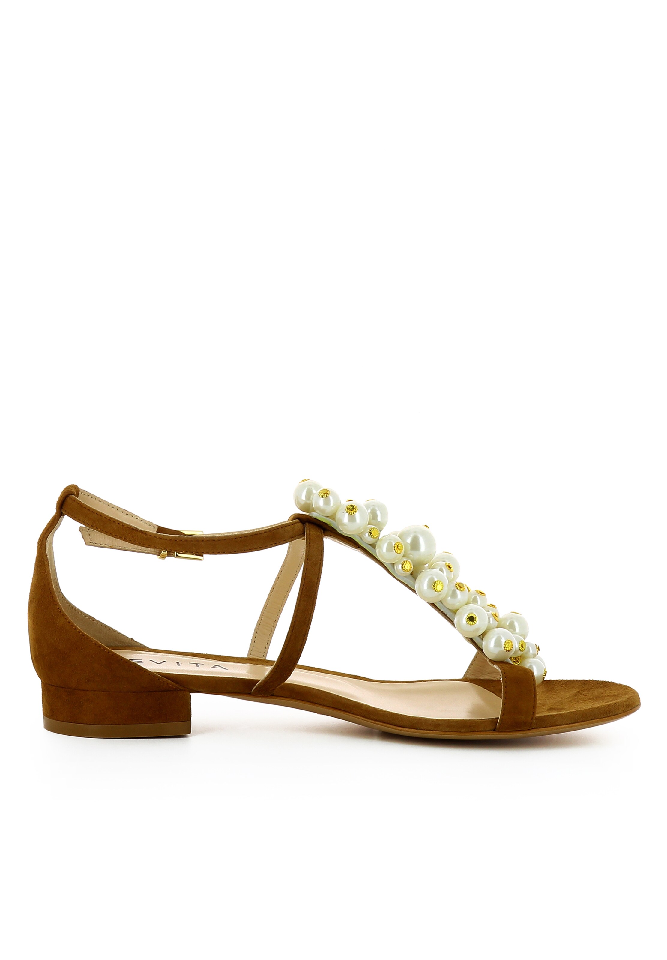 EVITA Strap sandal 'SALVINA' in Brown