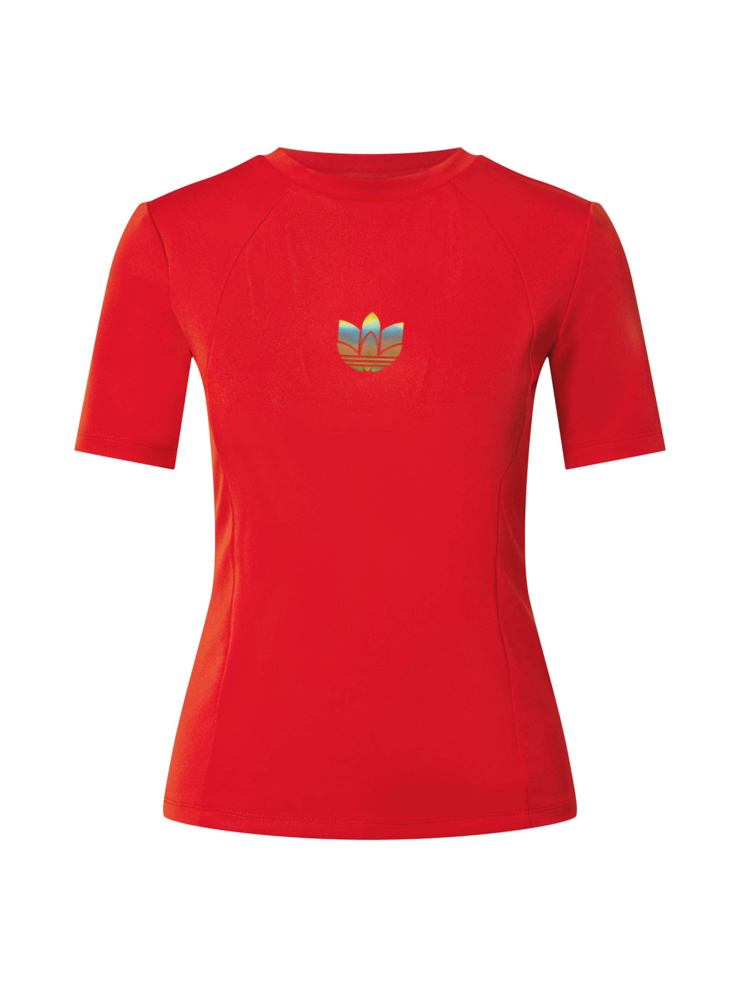 ADIDAS ORIGINALS Shirt 'Adicolor' in Rood: voorkant