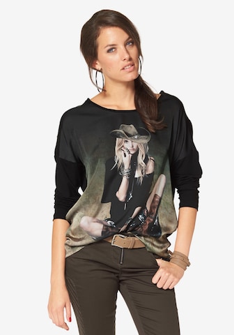 Aniston CASUAL Shirt in Schwarz: predná strana