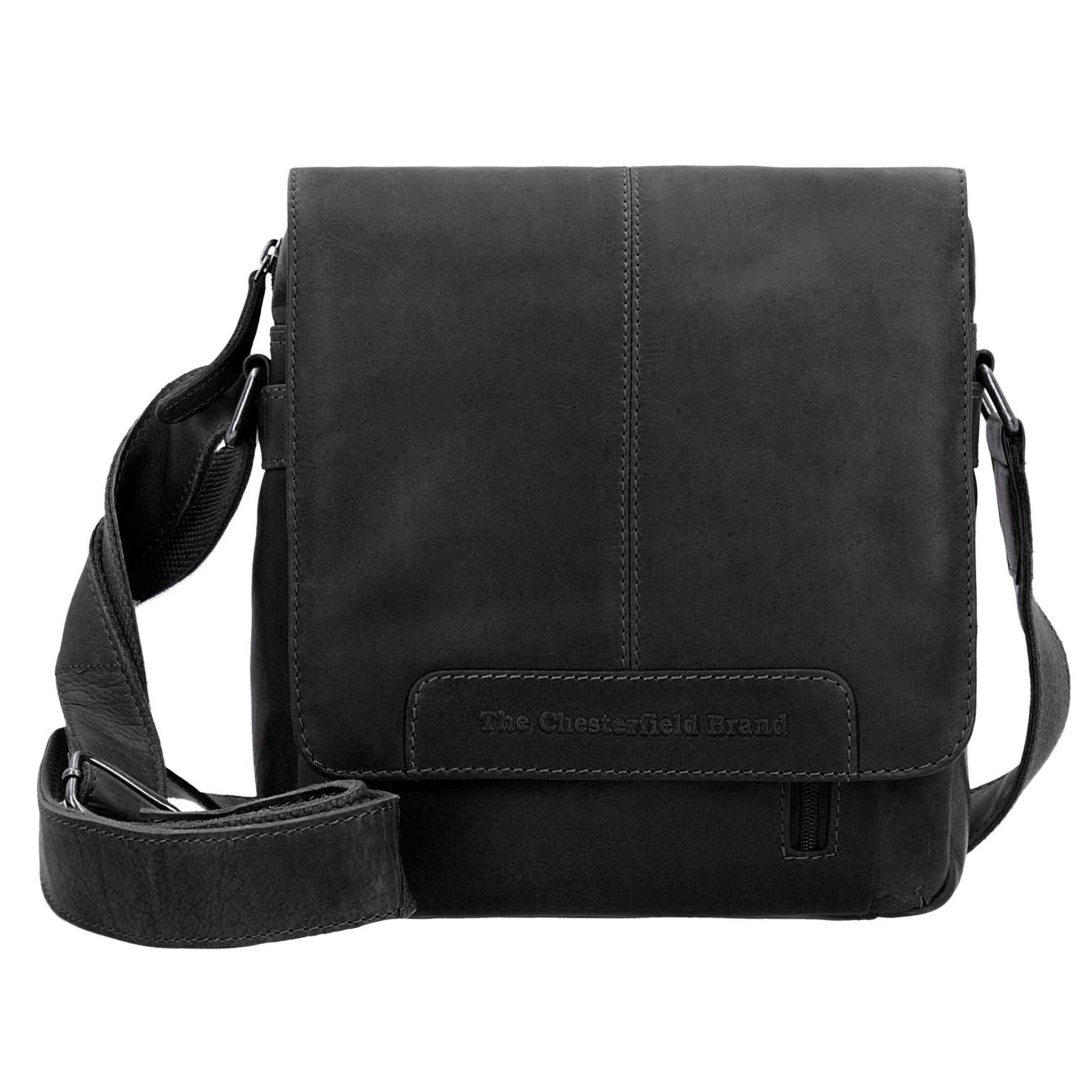 The Chesterfield Brand Umhängetasche 'Remy' in Schwarz: Vorderseite
