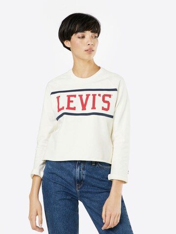 LEVI'S ® Sweatshirt 'Raw Graphic' in Weiß: predná strana