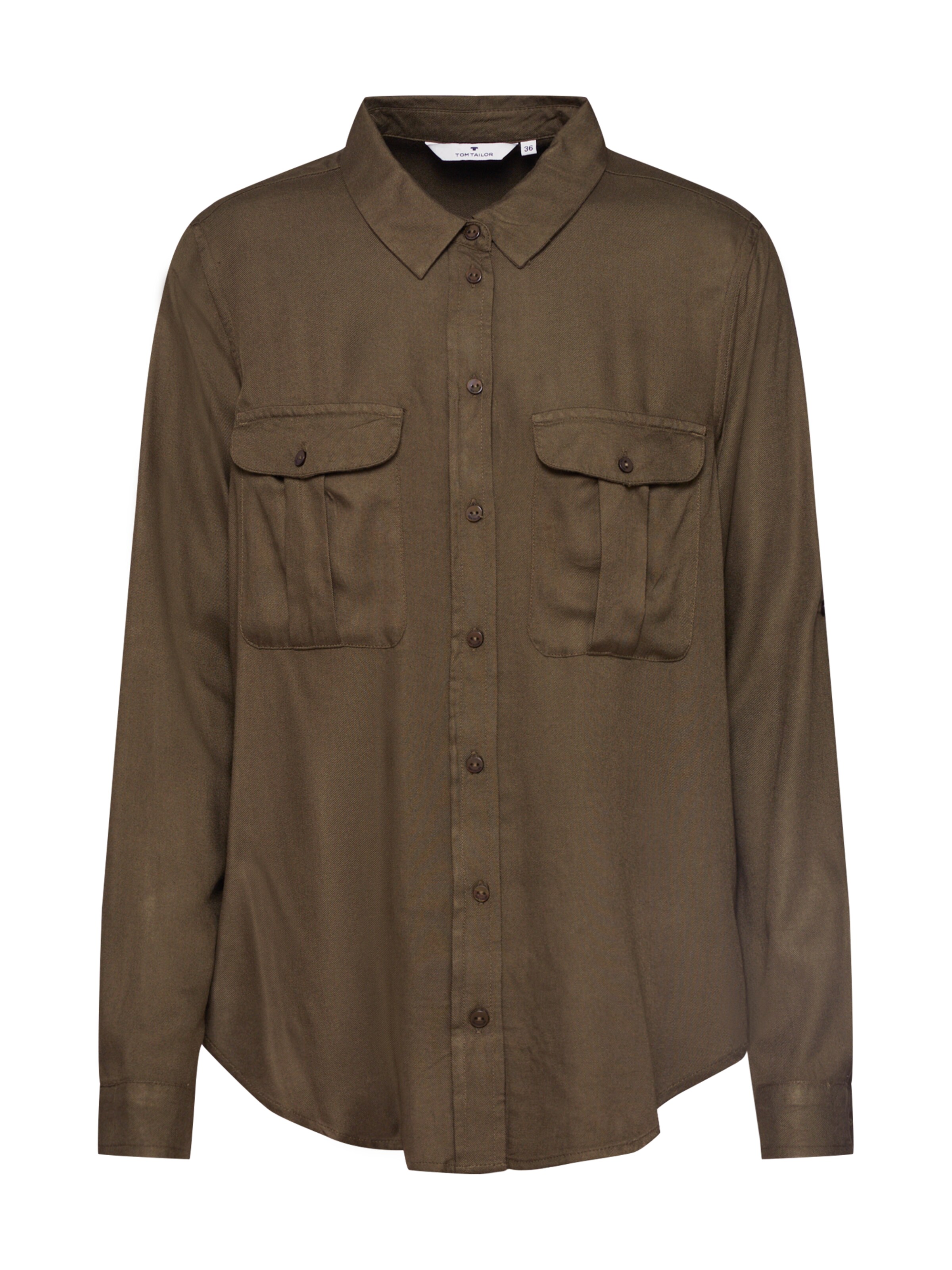 TOM TAILOR - Blouse in de kleur Olijfgroen