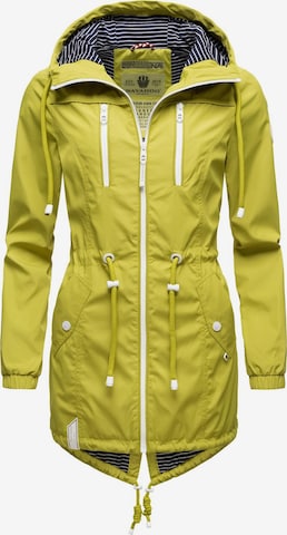 NAVAHOO Raincoat 'Mein Nachtsternchen' in Green: front