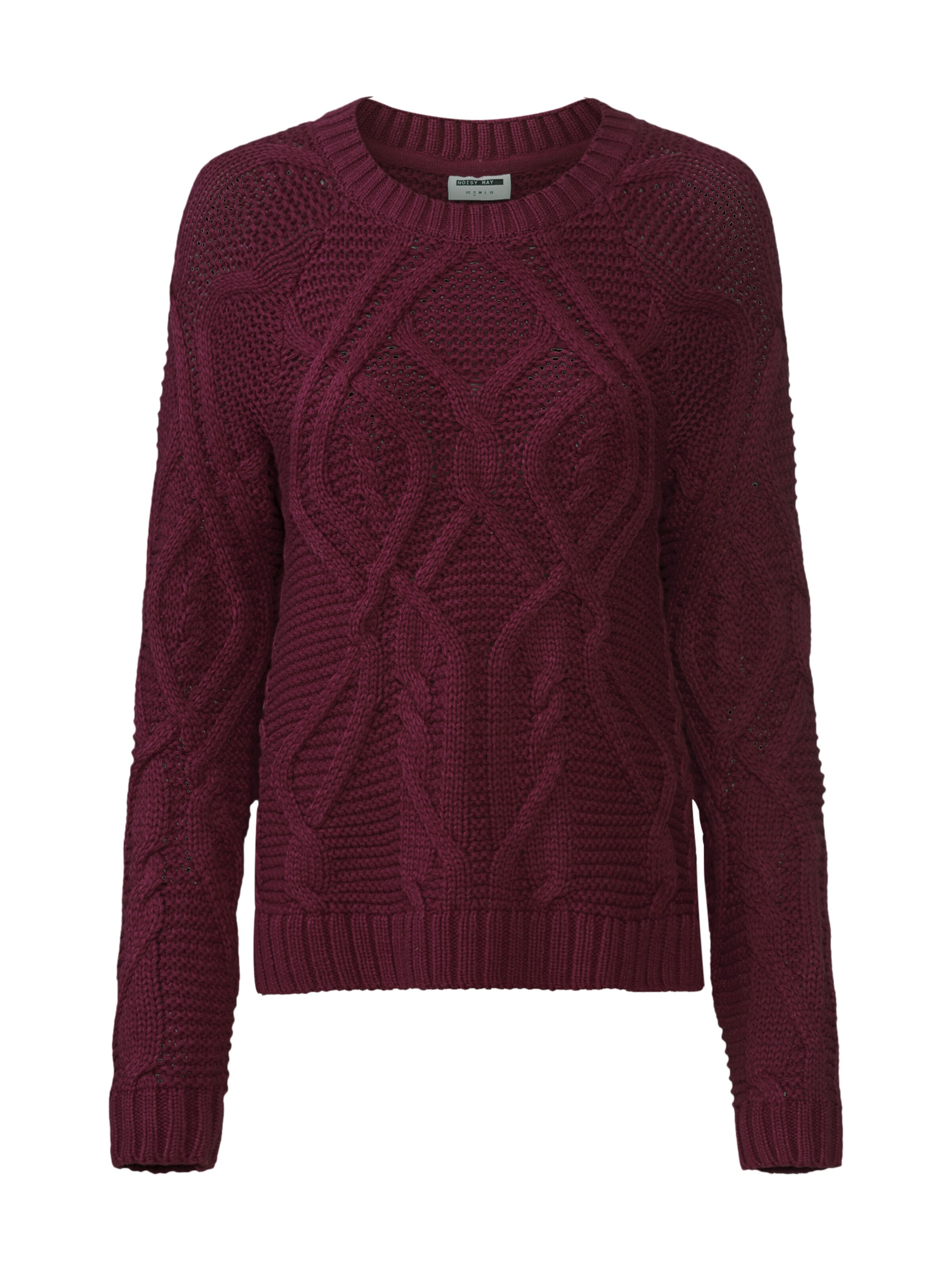 Noisy may - Trui 'CARINA' in de kleur Wijnrood