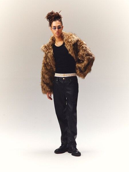 Alhassane - Cool Fur & Leather Look