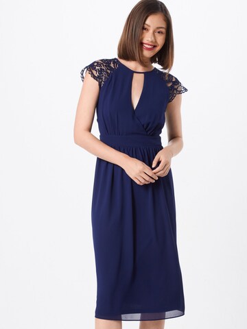 Robe de cocktail 'NEITH' TFNC en bleu : devant