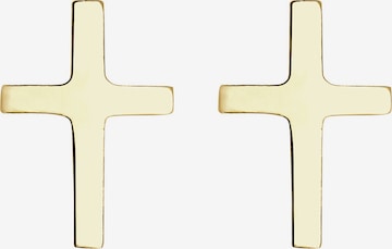 ELLI PREMIUM Ohrringe 'Kreuz' in Gold: predná strana