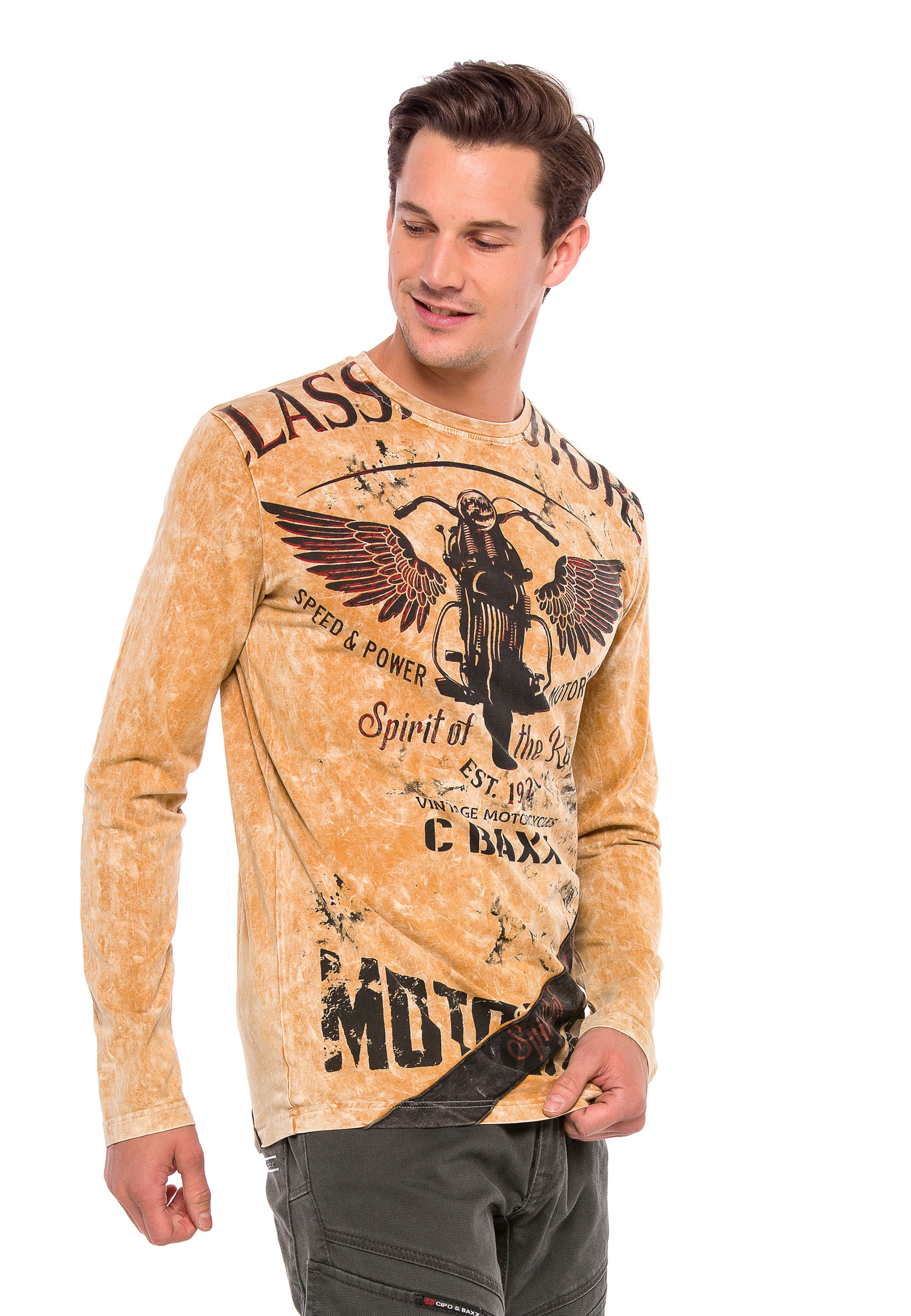 CIPO & BAXX Shirt in Bruin