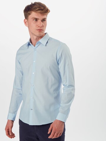 BURTON MENSWEAR LONDON Slim Fit Hemd in Blau: predná strana