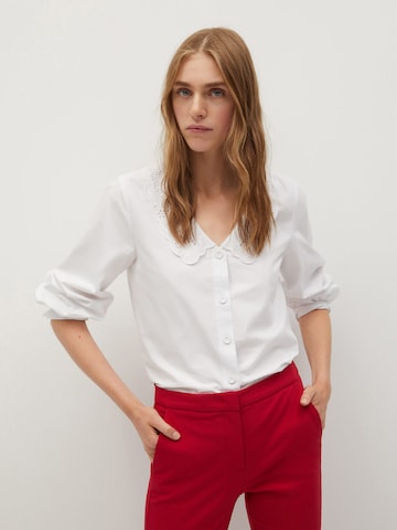 MANGO Slimfit Broek 'Cola' in Rood