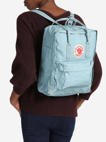 Zaino 'Kanken' di Fjällräven in blu: frontale