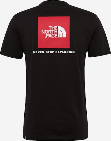 THE NORTH FACE Klasický střih Funkční tričko 'Red Box' – černá