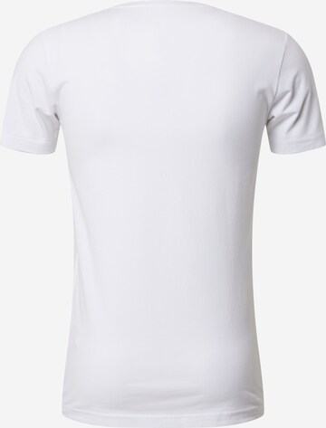 SEIDENSTICKER T-Shirt 'Schwarze Rose' in Weiß
