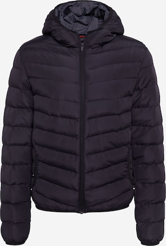 BRAVE SOUL Between-Season Jacket 'Grantplain' in Black: front