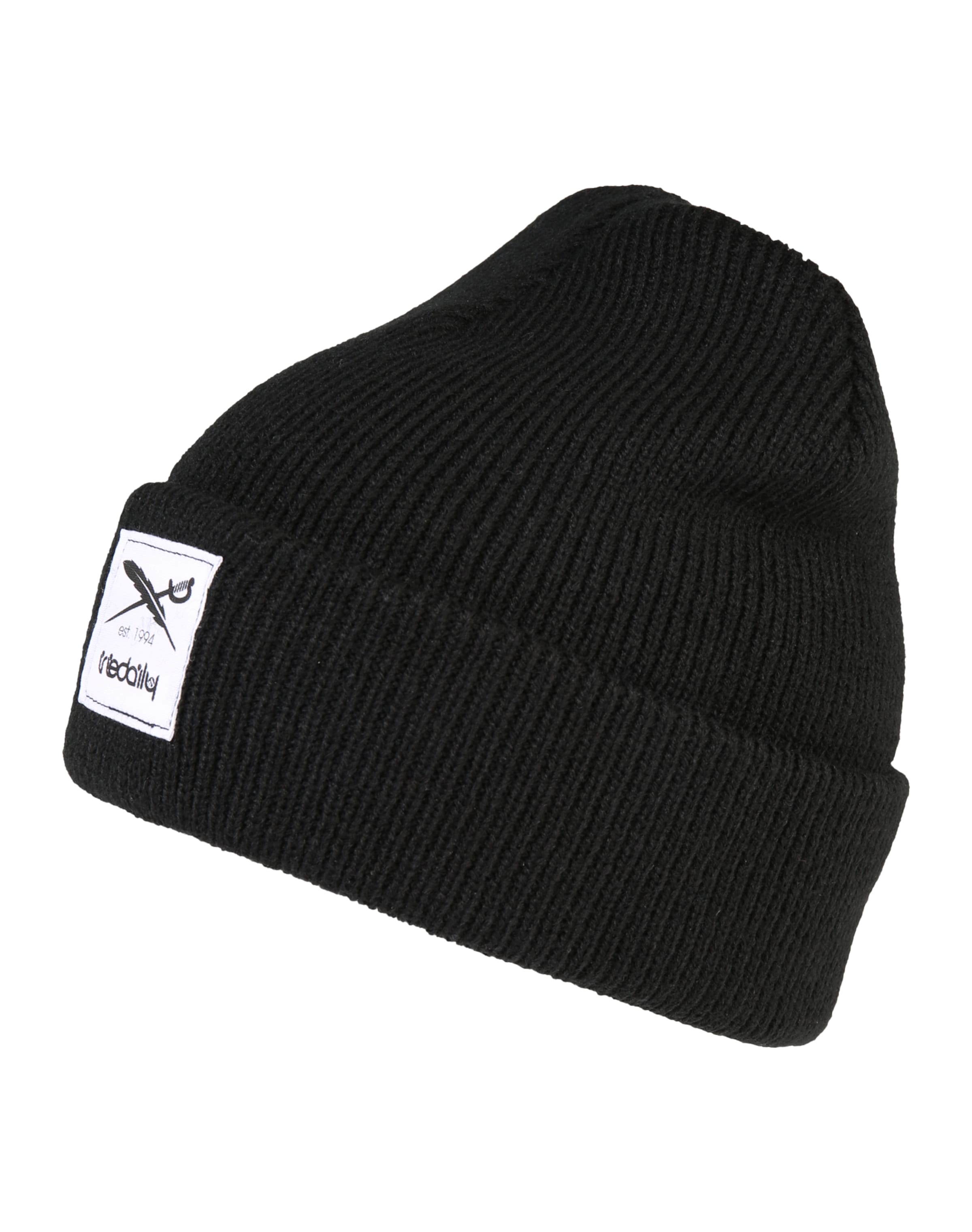 Iriedaily Σκούφος 'Smurpher Heavy' σε μαύρο / λευκό, Άποψη προϊόντος