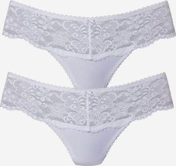NUANCE Thong in White: front