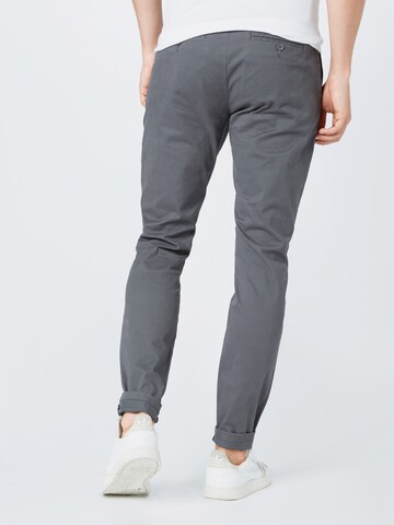 Only & Sons Slim fit Pleat-Front Pants 'Cam' in Grey
