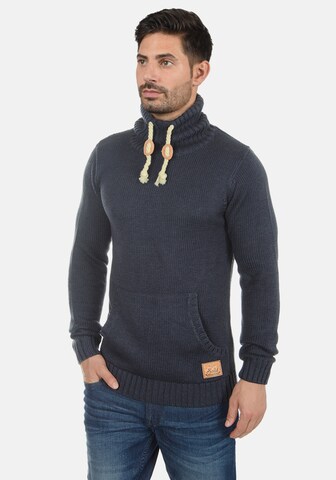 !Solid Sweater 'Paras' in Blue: front