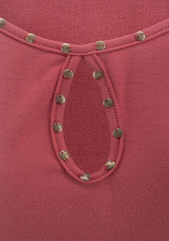 LASCANA Strandshirt in Rot