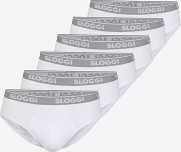 SLOGGI Regular Panty 'men GO ABC' in White: front