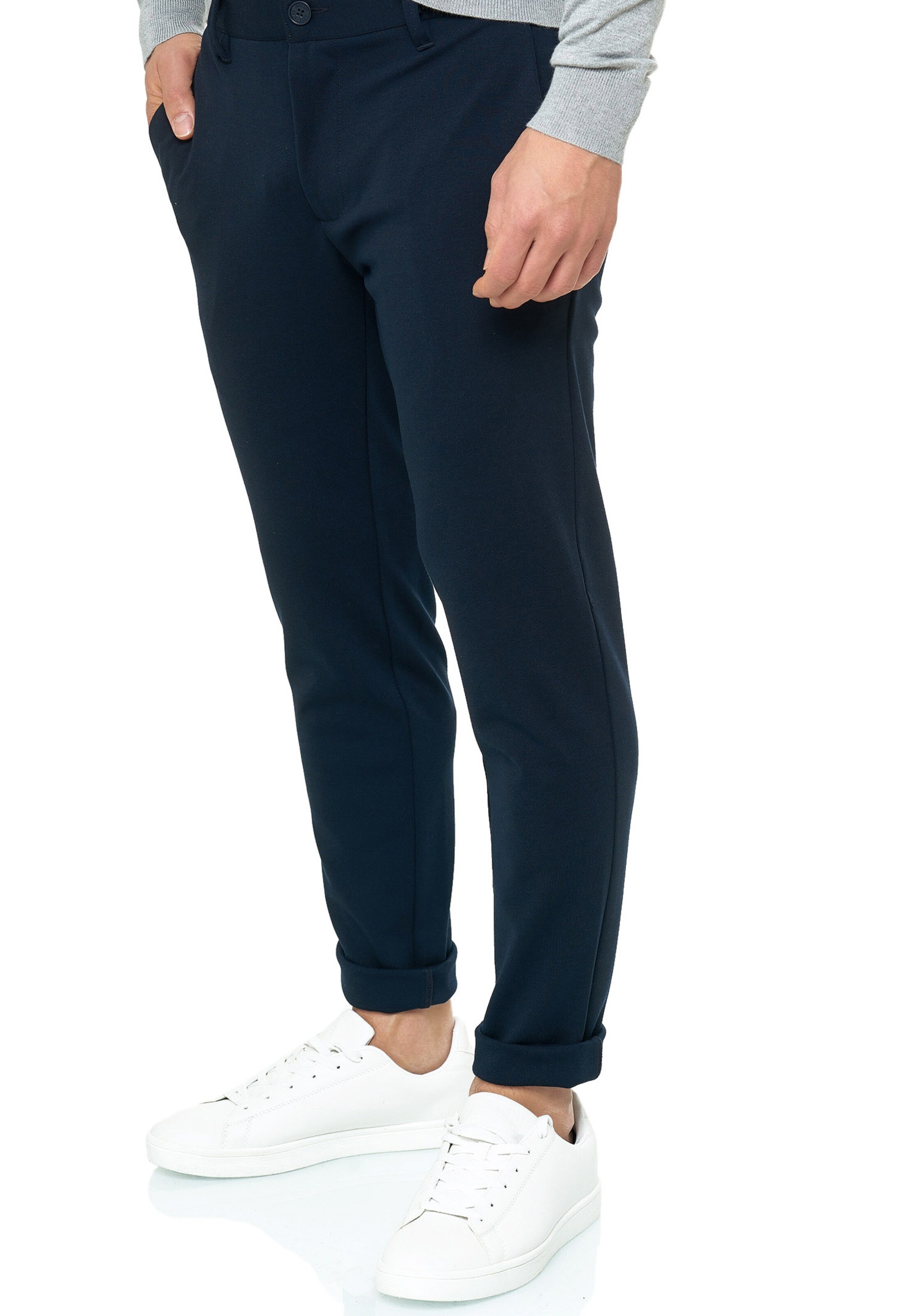 INDICODE JEANS Slim fit Pants 'Kolding' in Blue