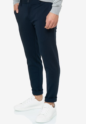 INDICODE JEANS Regular Chino Pants 'Kolding' in Blue