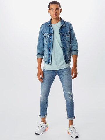 Coupe slim Jean Superdry en bleu