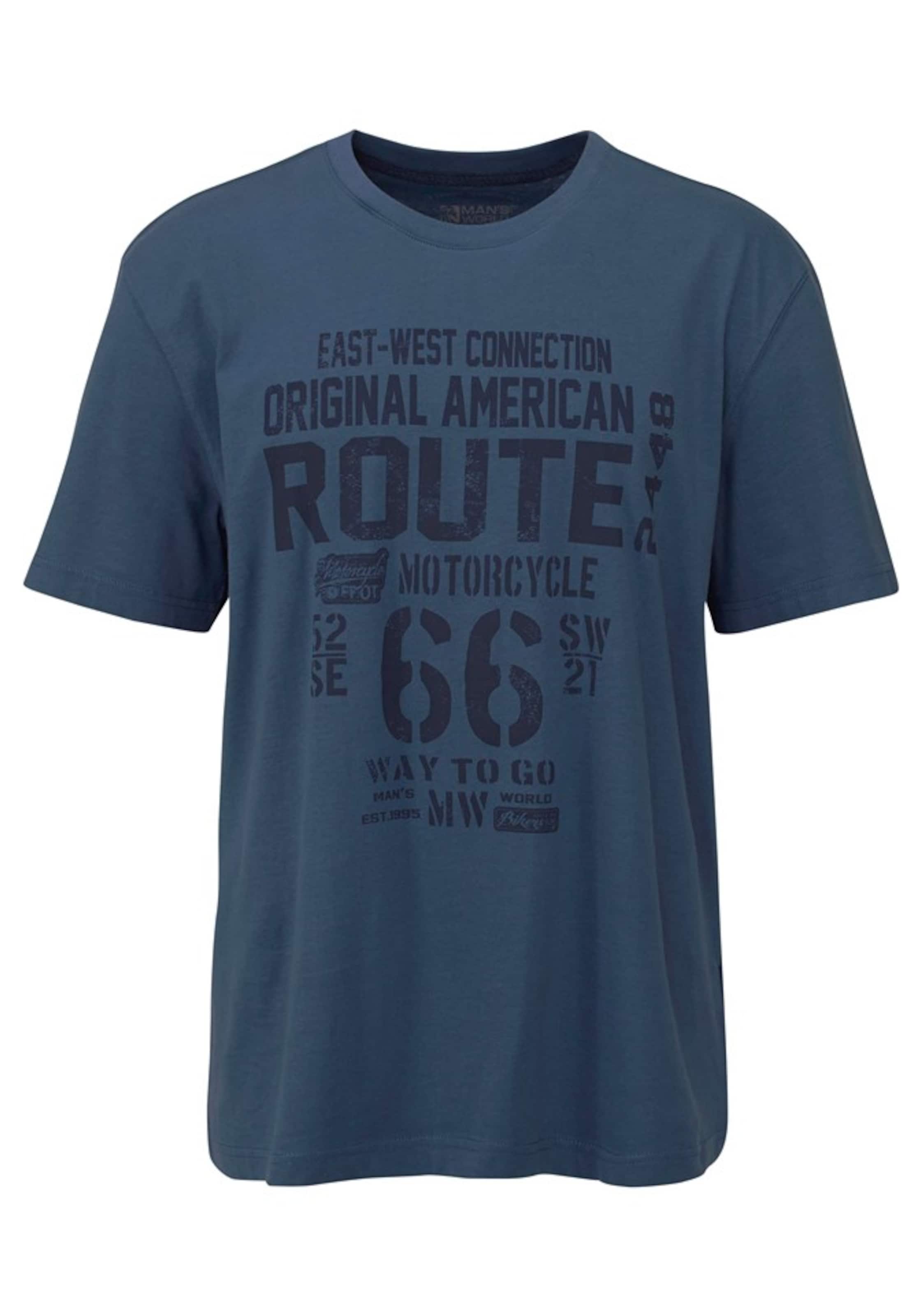 Man's World Shirt in Blau: Vorderseite