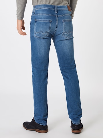 Coupe slim Jean 'Jet' BLEND en bleu : derrière