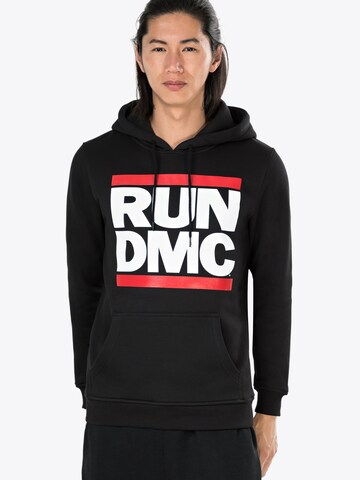juoda Mister Tee Megztinis be užsegimo 'Run DMC': priekis