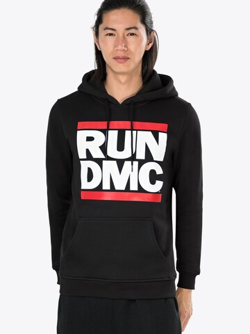 Sweat-shirt 'Run DMC' Mister Tee en noir : devant