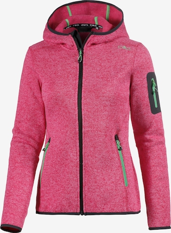 CMP Athletic Fleece Jacket in Pink: front