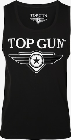 TOP GUN Shirt ' Engine ' in Zwart: voorkant