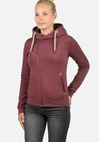 DESIRES Zip-Up Hoodie in Red: front