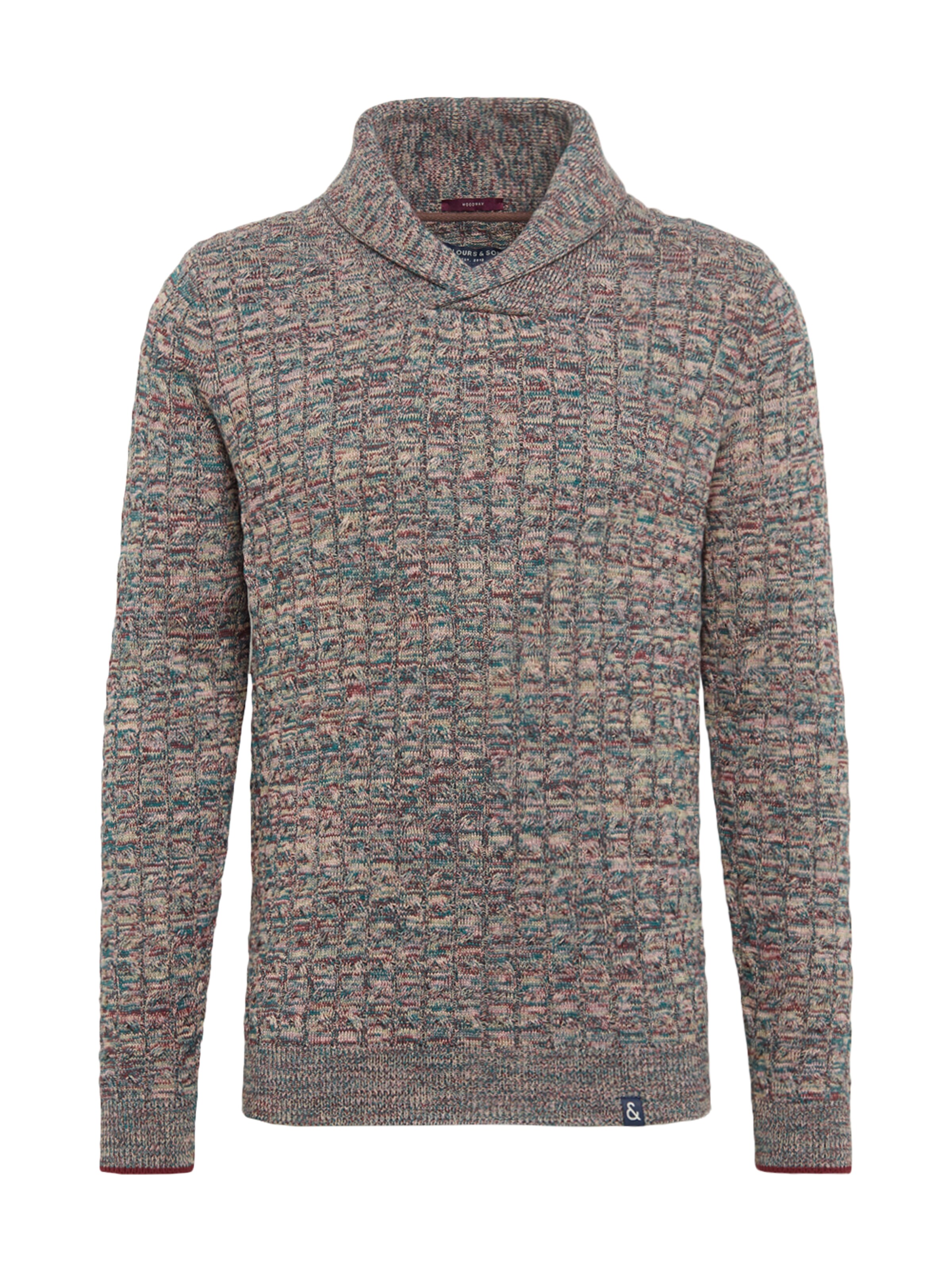 COLOURS & SONS - Trui 'Sean' in de kleur Donkergroen