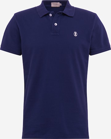 Herrlicher Regular fit Μπλουζάκι 'Score Polo Pique' σε μπλε: μπροστά