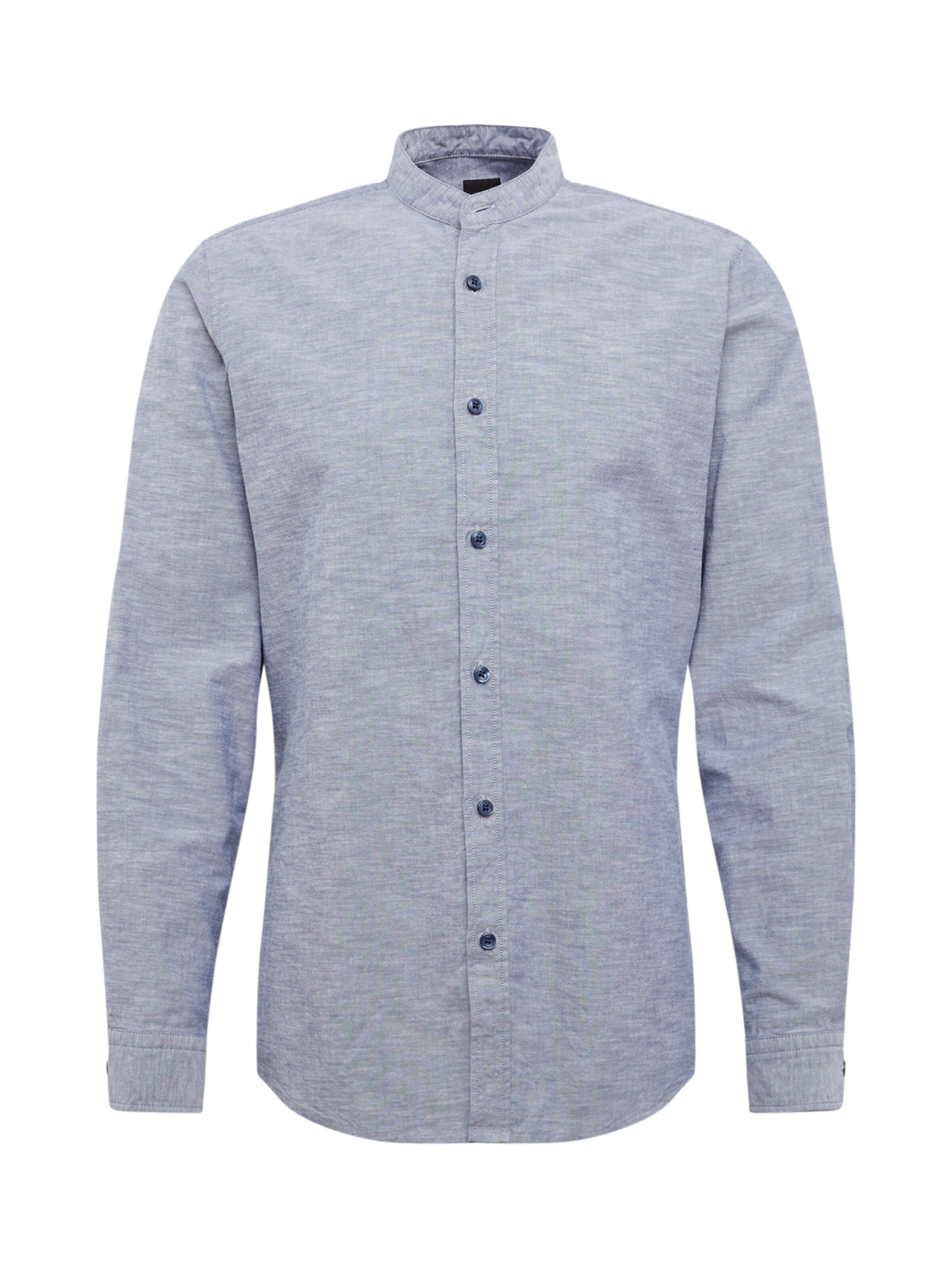 BOSS - Zakelijk overhemd in de kleur Smoky blue