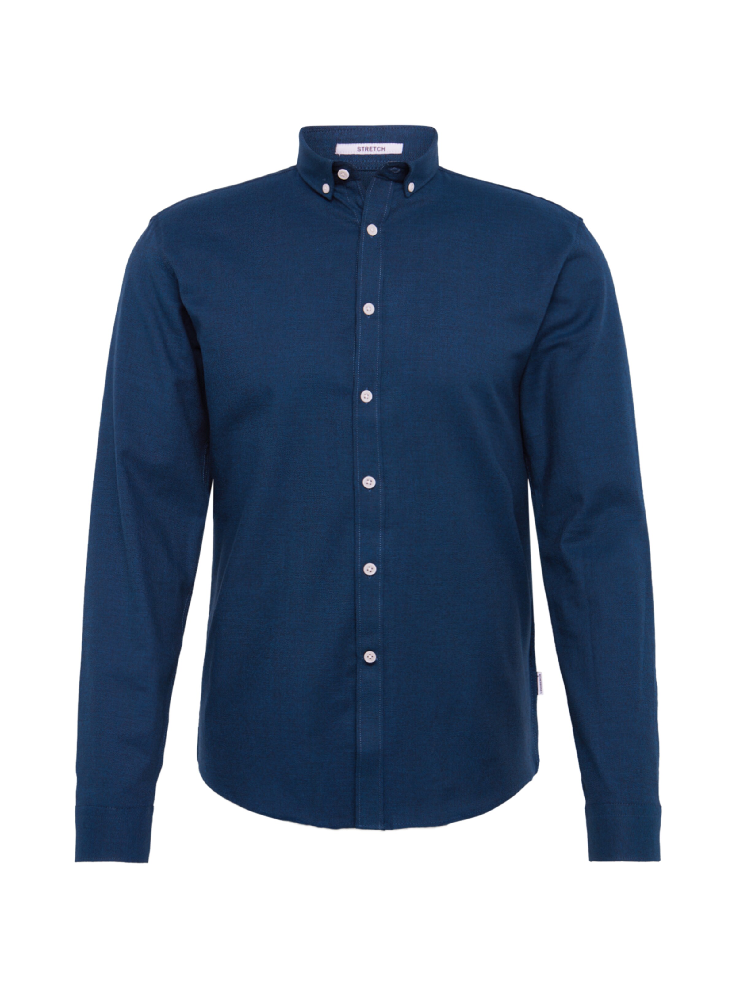 Lindbergh - Overhemd 'Mouliné' in de kleur Blauw