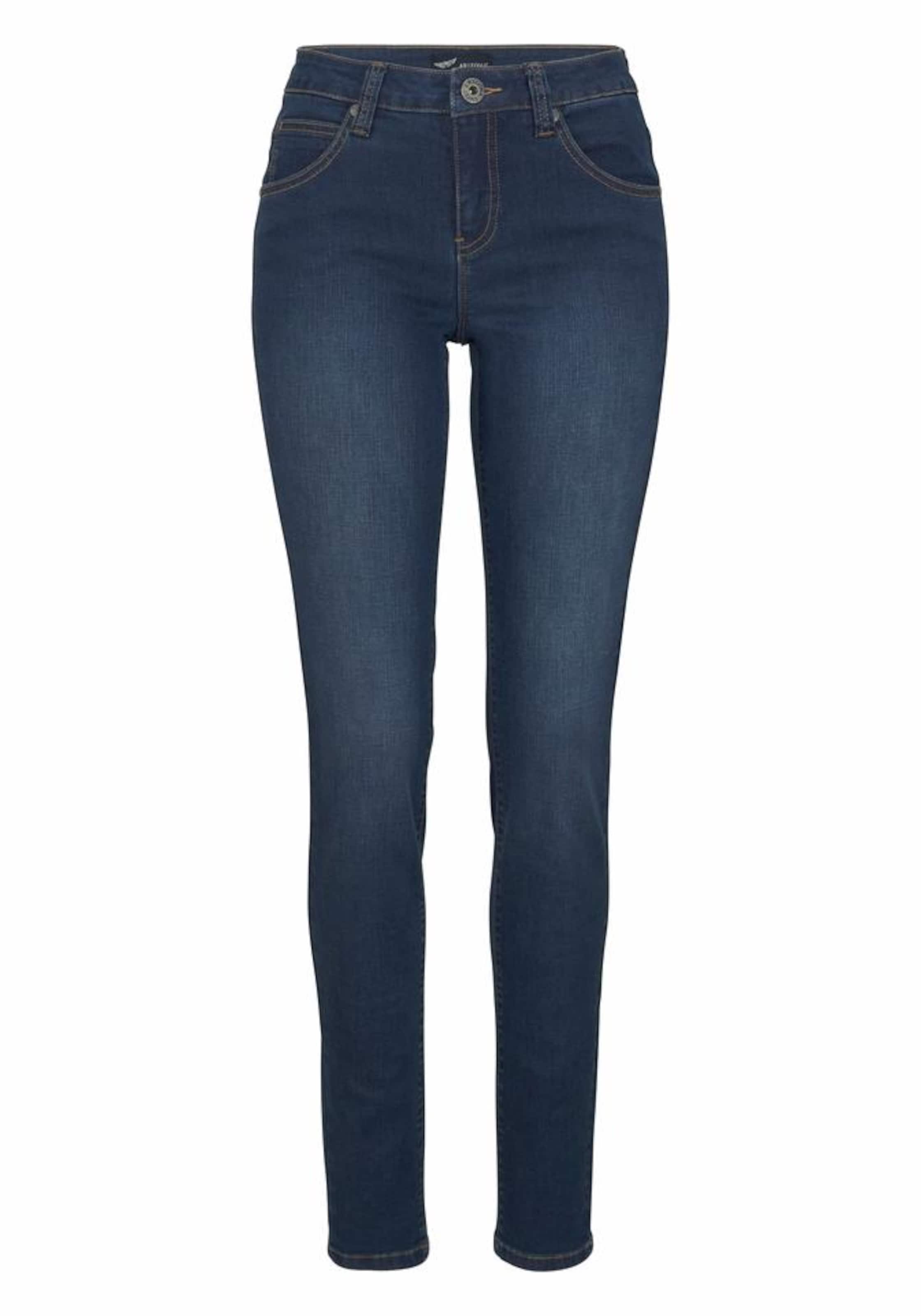 ARIZONA Slimfit Slim-fit-Jeans in Blau: Vorderseite