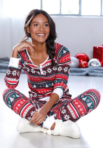 Pyjama LASCANA en rouge