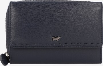 Braun Büffel Wallet 'Soave' in Blue: front