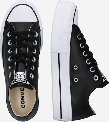 CONVERSE Rövid szárú sportcipők 'CHUCK TAYLOR ALL STAR LIFT OX LEATHER' - fekete