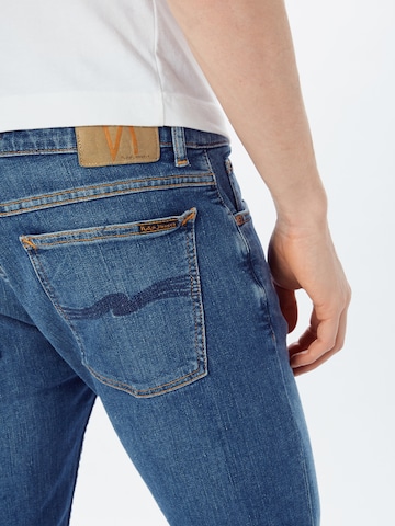 Skinny Jeans de la Nudie Jeans Co pe albastru