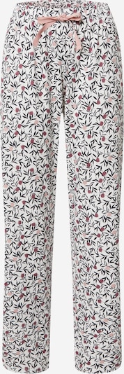 CALIDA Pantalon de pyjama en bleu / rose ancienne / merlot / blanc, Vue avec produit