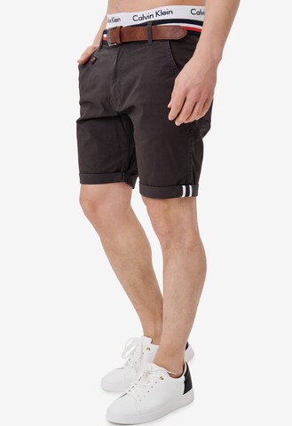 INDICODE JEANS Regular Shorts 'Creel' in Grau