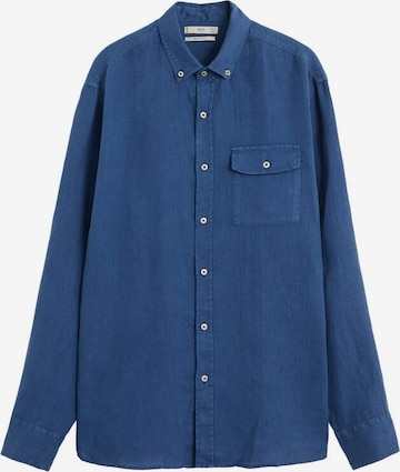 MANGO MAN Regular fit Overhemd in Blauw: voorkant