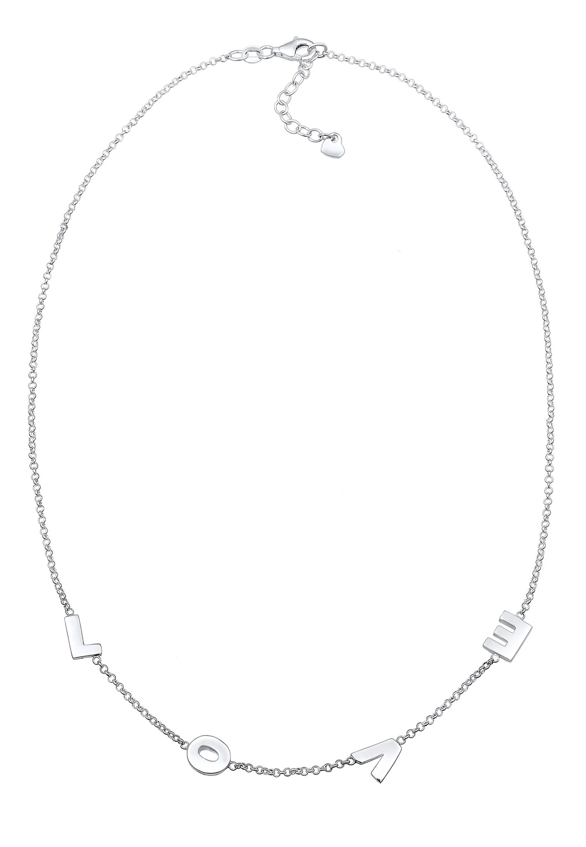 Chaîne 'Love-Schriftzug' ELLI en argent : devant